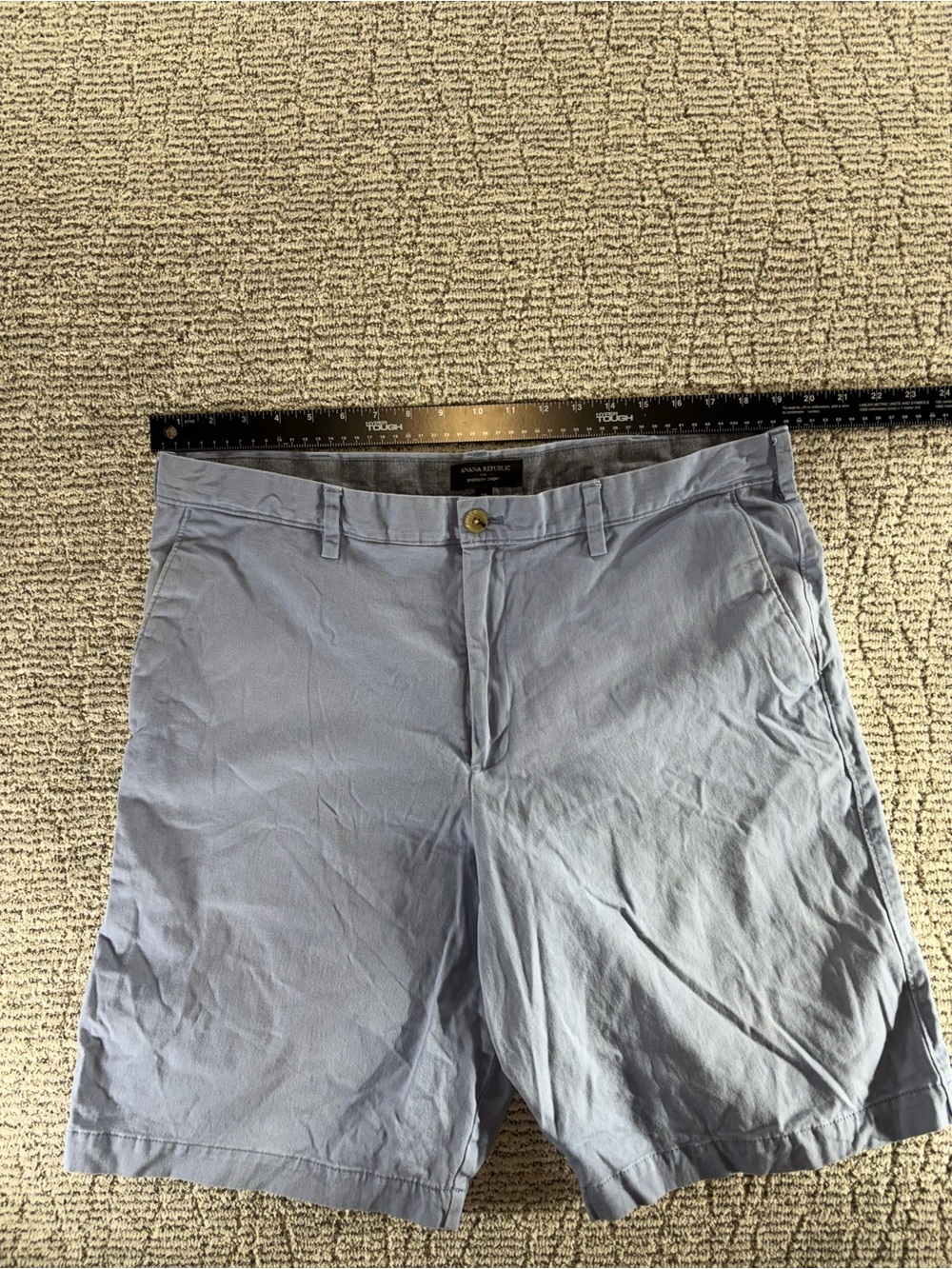 Banana Republic Men’s Size 38 Blue-Gray Emerson Chino Shorts - Picture 5 of 7
